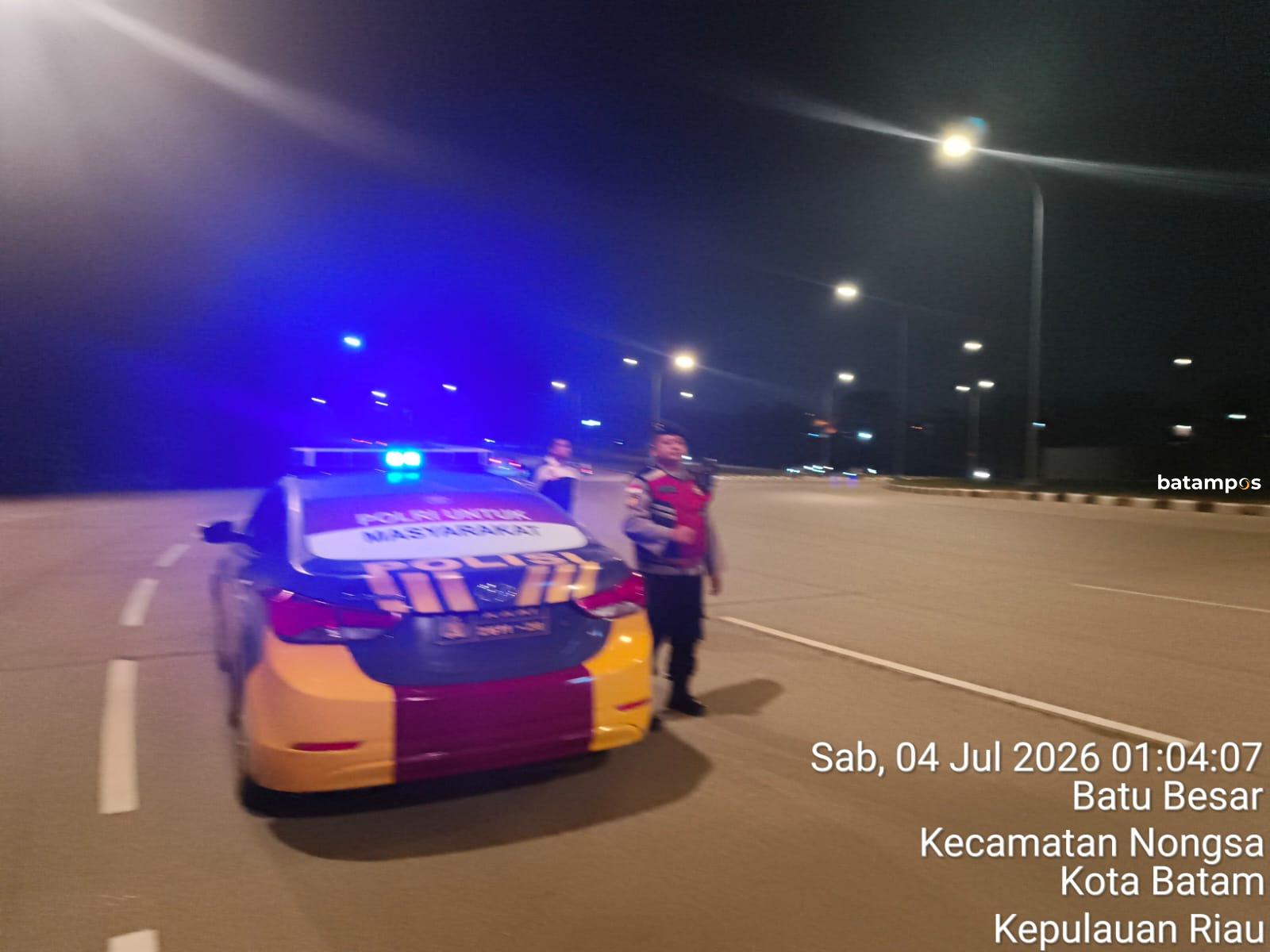 Polisi Tertibkan Balap Liar di Bundaran Bandara Hang Nadim – Metropolis