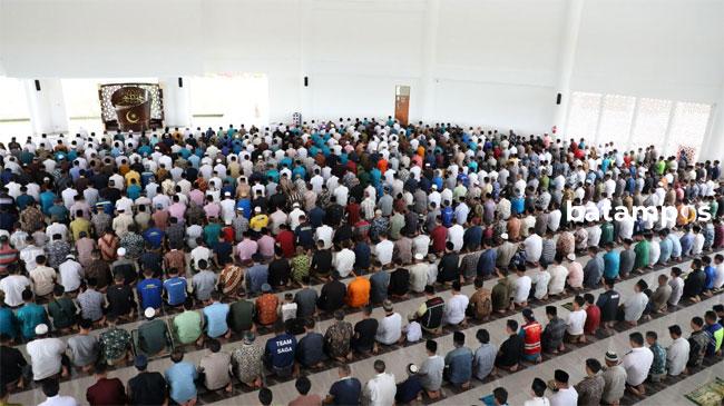 BP Batam Gelar Salat Id Perdana di Masjid Tanjak 1 bp batam masjid tanjak