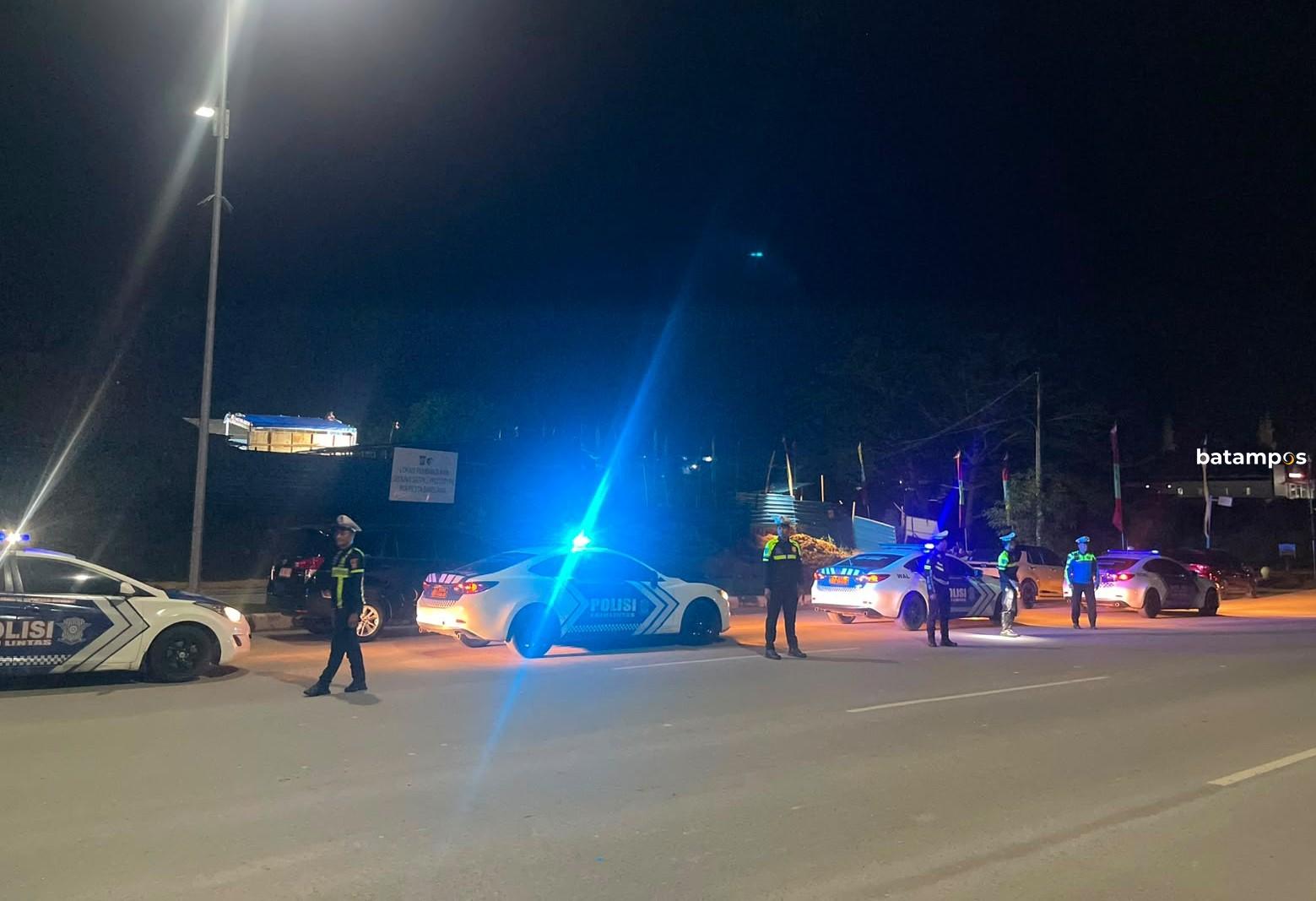 Visual: Cegah Balap Liar Dan Tekan Risiko Kecelakaan, Satlantas Patroli Sasar Titik Rawan Di Batam